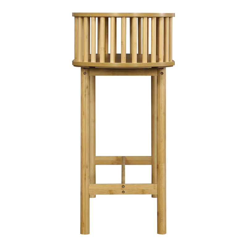 Κονσόλα Nodial pakoworld MDF/Bamboo σε φυσική απόχρωση 120x39x85εκ 4