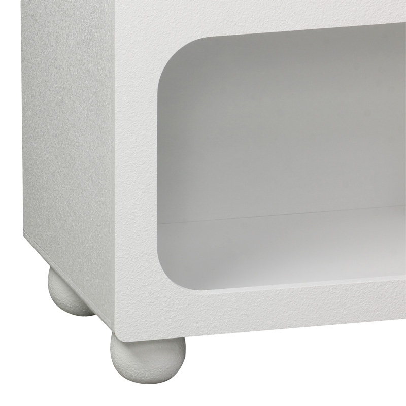Μπουφές Emersi pakoworld με ράφια mdf σε λευκή απόχρωση 164x34x76εκ 6