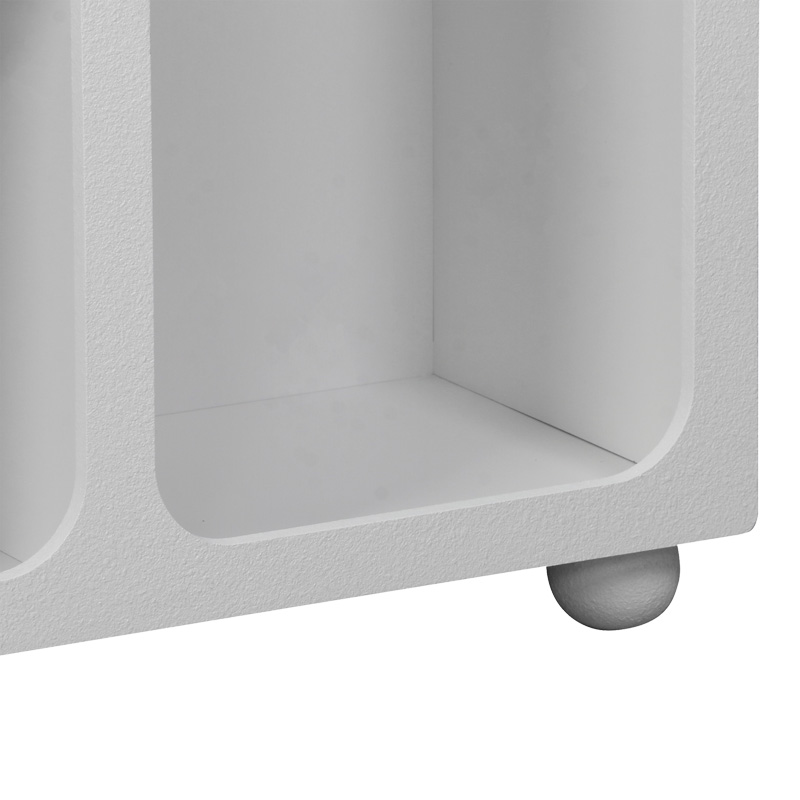 Μπουφές Emersi pakoworld με ράφια mdf σε λευκή απόχρωση 164x34x76εκ 7