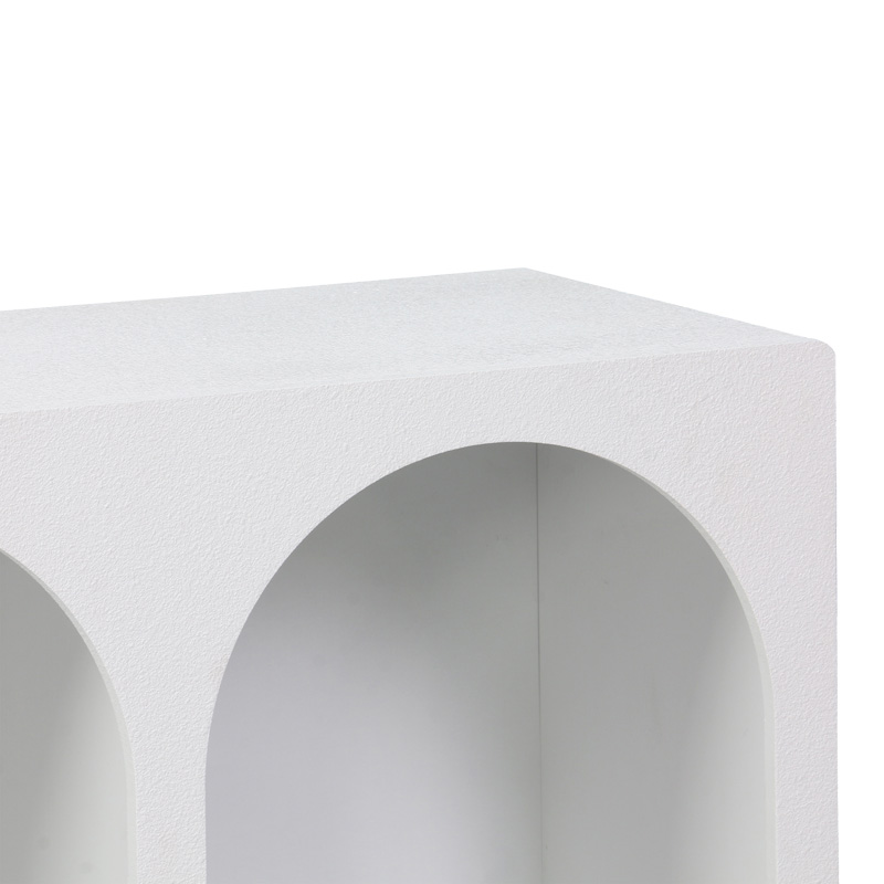 Μπουφές Emersi pakoworld με ράφια mdf σε λευκή απόχρωση 120x35x76εκ 5