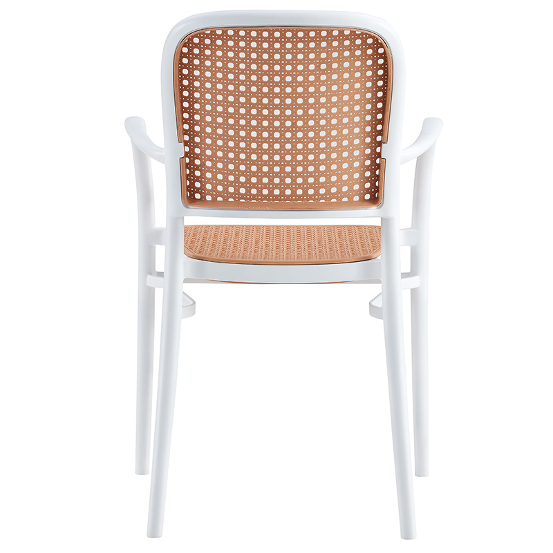 Πολυθρόνα Juniper pakoworld με UV protection PP μπεζ- λευκό 56x52.5x86.5εκ. 3