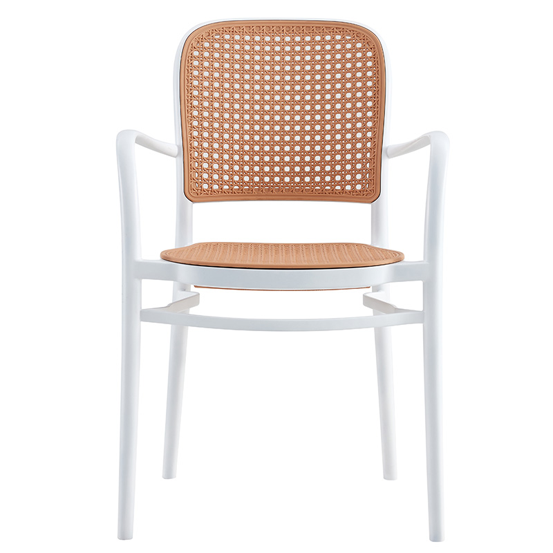 Πολυθρόνα Juniper pakoworld με UV protection PP μπεζ- λευκό 56x52.5x86.5εκ. 5