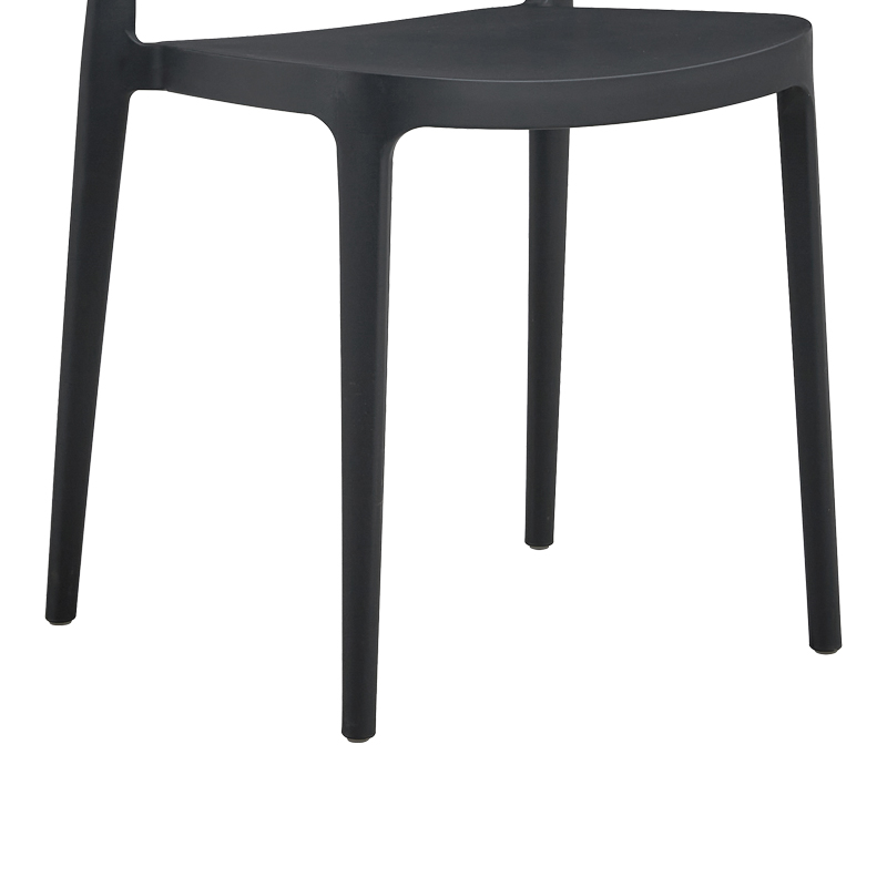 Καρέκλα Amvroan στοιβαζόμενη pakoworld με UV protection ανθρακί pp 51x49x79.5εκ 4