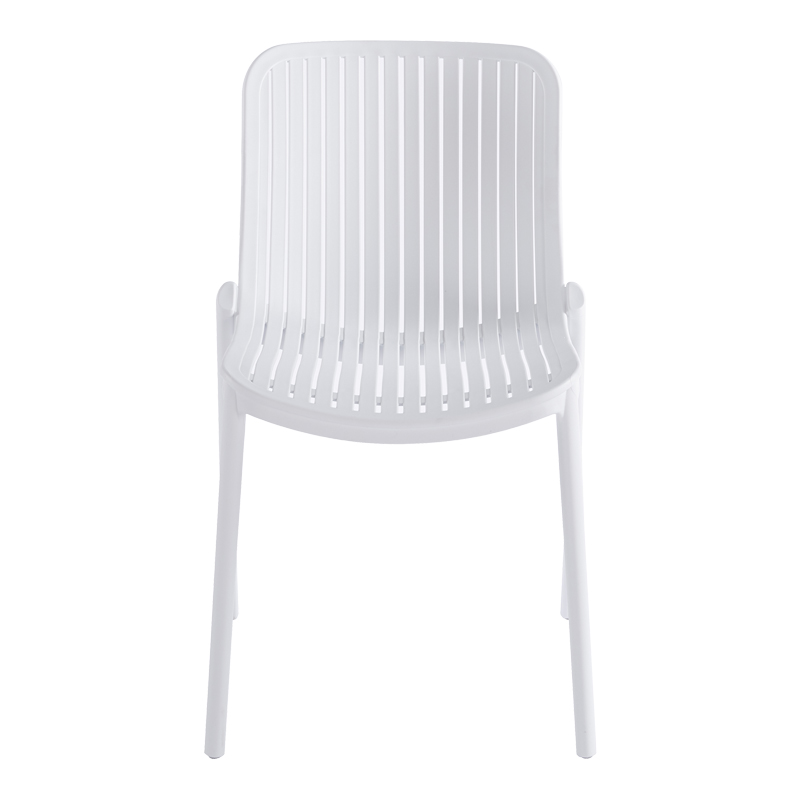 Καρέκλα Teragi στοιβαζόμενη pakoworld pp με UV protection λευκή 58x43.5x82εκ 4