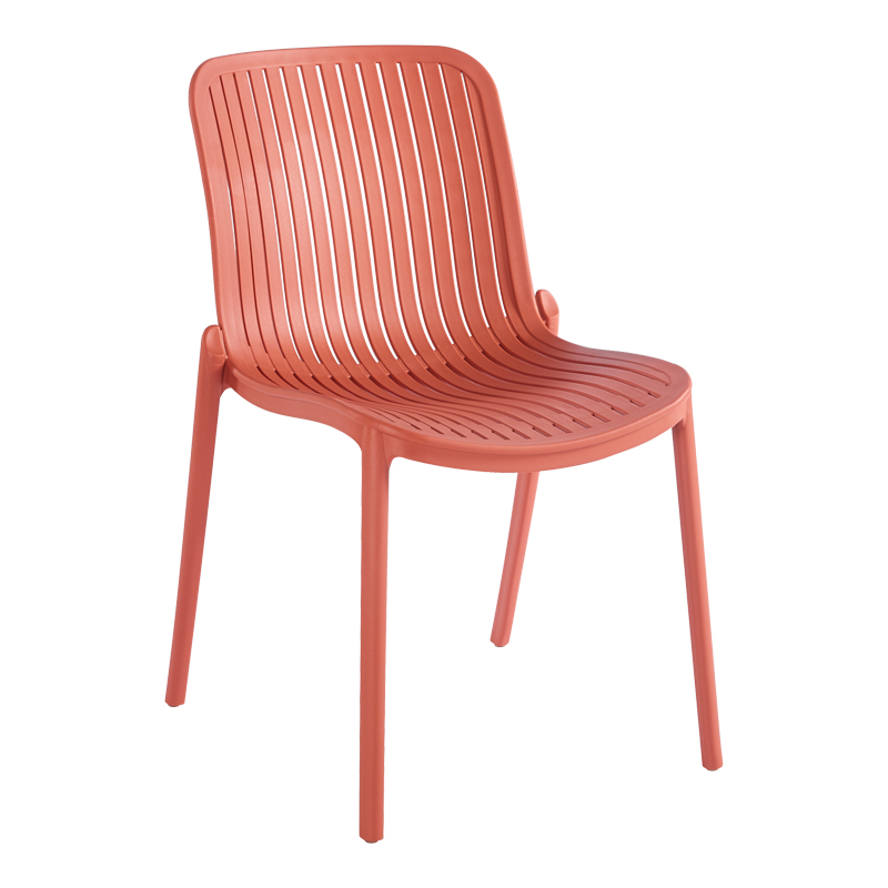 Καρέκλα Teragi στοιβαζόμενη pakoworld pp με UV protection terracotta 58x43.5x82εκ 1