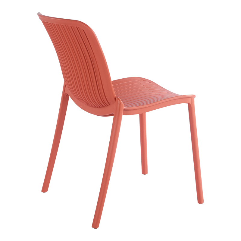 Καρέκλα Teragi στοιβαζόμενη pakoworld pp με UV protection terracotta 58x43.5x82εκ 2