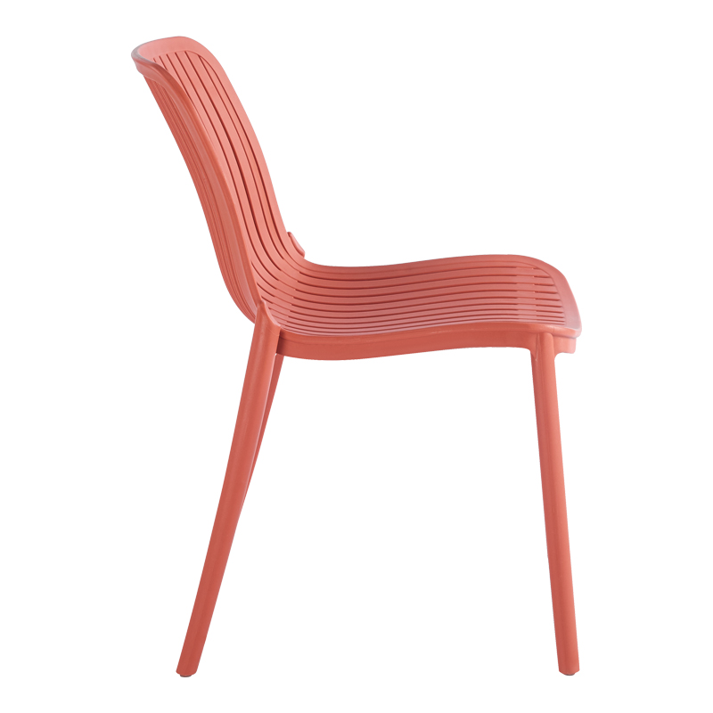 Καρέκλα Teragi στοιβαζόμενη pakoworld pp με UV protection terracotta 58x43.5x82εκ 3