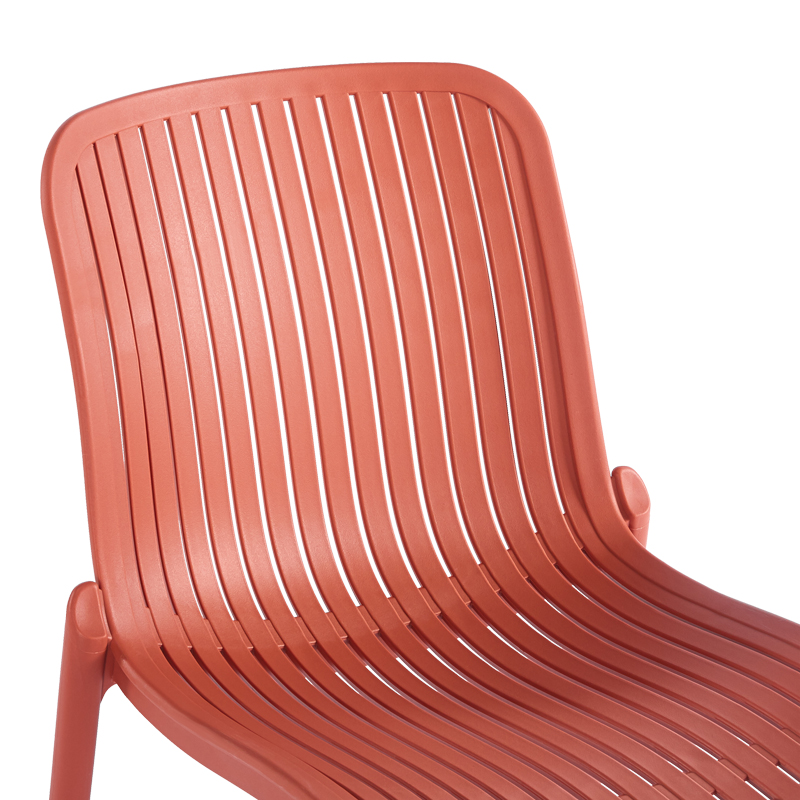 Καρέκλα Teragi στοιβαζόμενη pakoworld pp με UV protection terracotta 58x43.5x82εκ 6