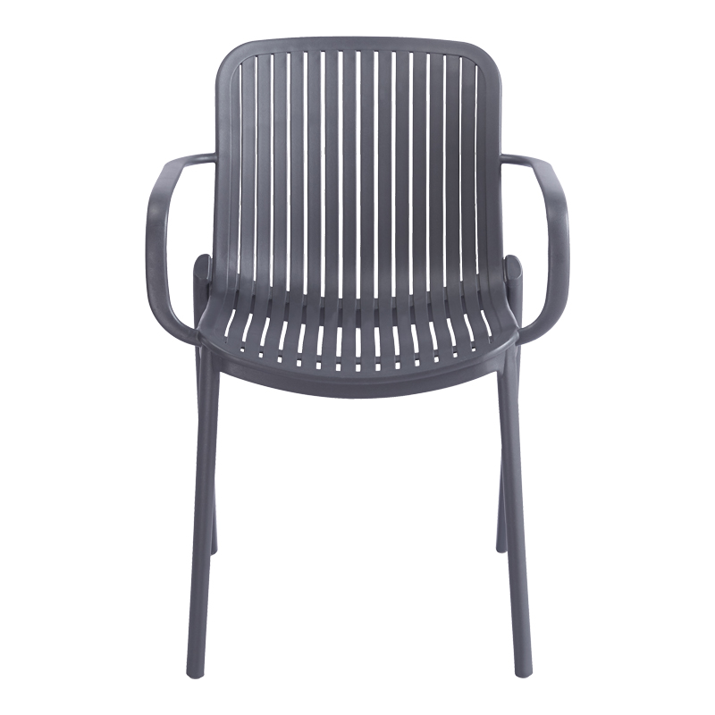 Πολυθρόνα Teragi στοιβαζόμενη pakoworld pp με UV protection ανθρακί 59x57x82εκ 5
