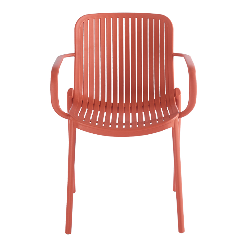 Πολυθρόνα Teragi στοιβαζόμενη pakoworld pp με UV protection terracotta 59x57x82εκ 5