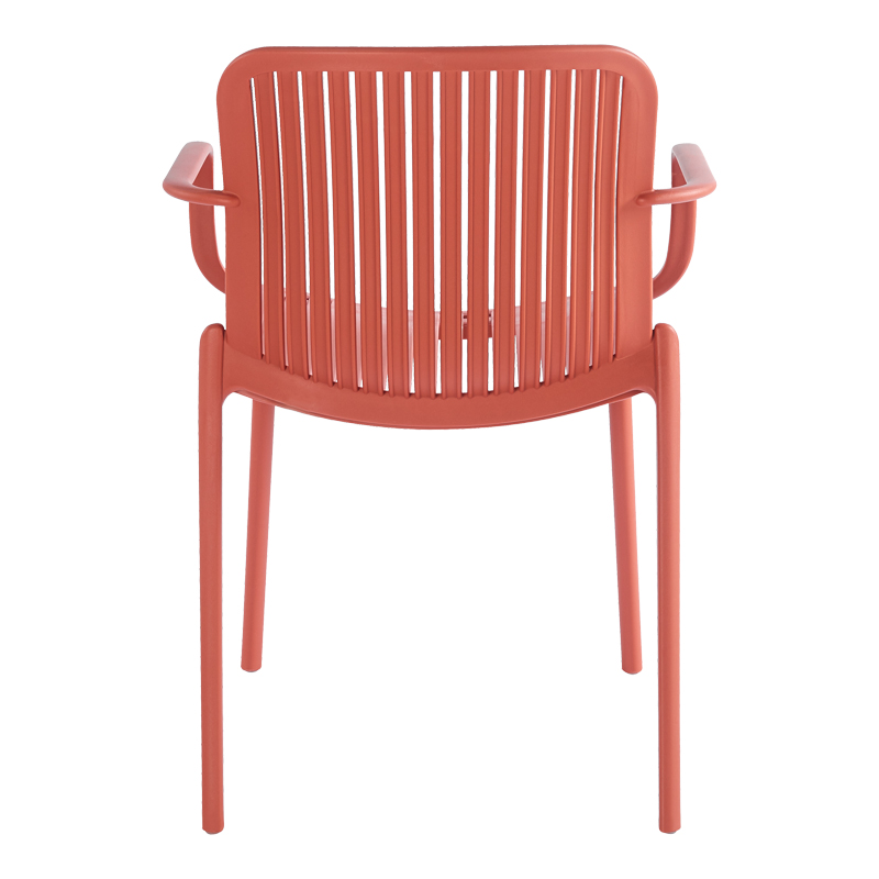 Πολυθρόνα Teragi στοιβαζόμενη pakoworld pp με UV protection terracotta 59x57x82εκ 6