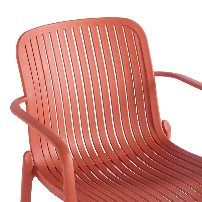 Πολυθρόνα Teragi στοιβαζόμενη pakoworld pp με UV protection terracotta 59x57x82εκ 7