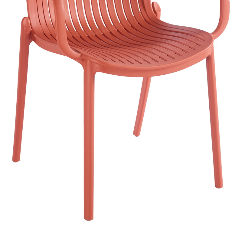 Πολυθρόνα Teragi στοιβαζόμενη pakoworld pp με UV protection terracotta 59x57x82εκ 8