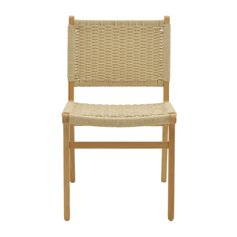 Καρέκλα Julien pakoworld rubberwood φυσικό-έδρα φυσικό σχοινί 61x54x85εκ 6