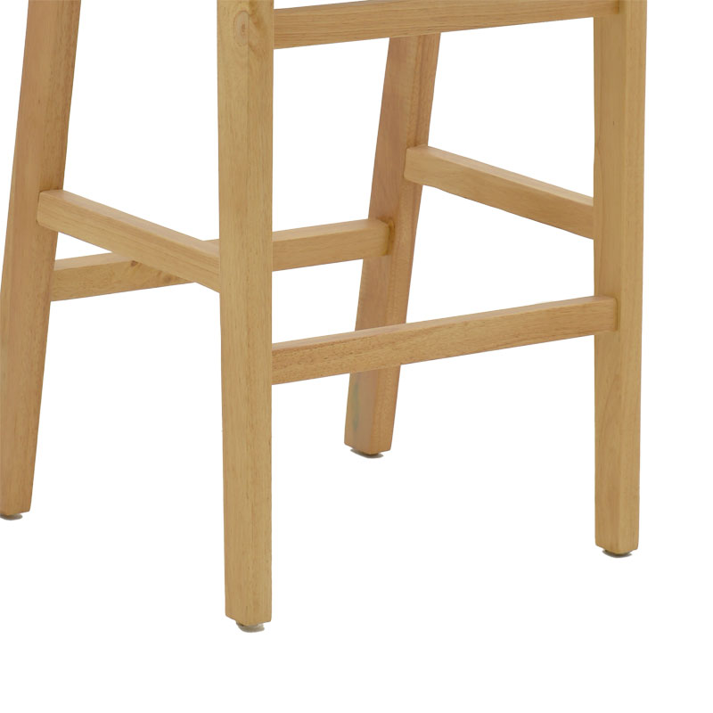 Σκαμπό μπαρ Julien pakoworld rubberwood φυσικό-έδρα φυσικό σχοινί 45x46x95εκ 8