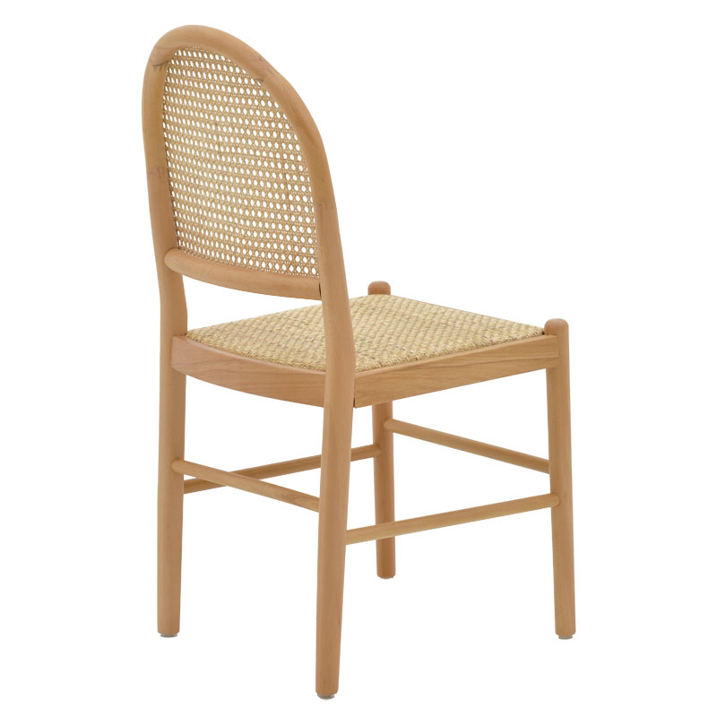 Καρέκλα Alessia pakoworld ξύλο οξιάς-rattan φυσικό 43x44x89εκ 4