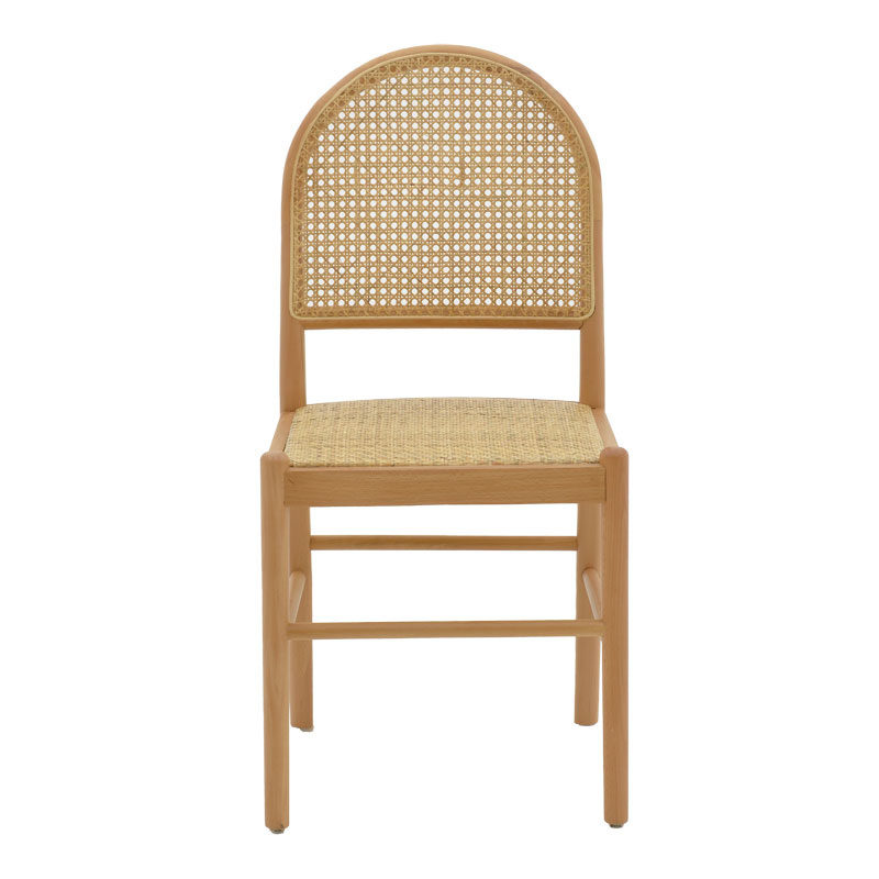 Καρέκλα Alessia pakoworld ξύλο οξιάς-rattan φυσικό 43x44x89εκ 6