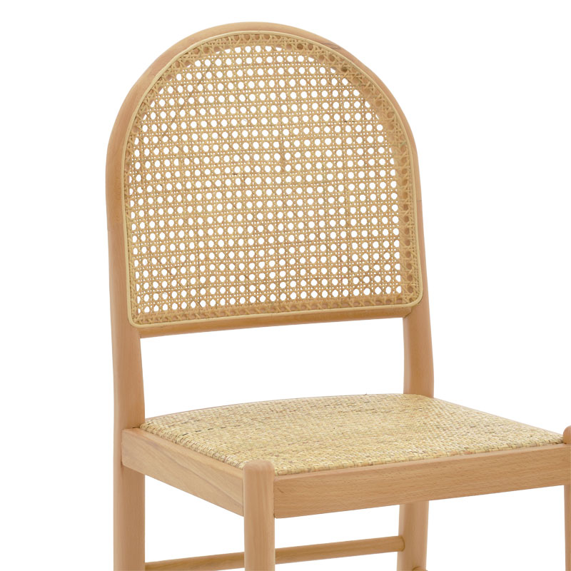 Καρέκλα Alessia pakoworld ξύλο οξιάς-rattan φυσικό 43x44x89εκ 8