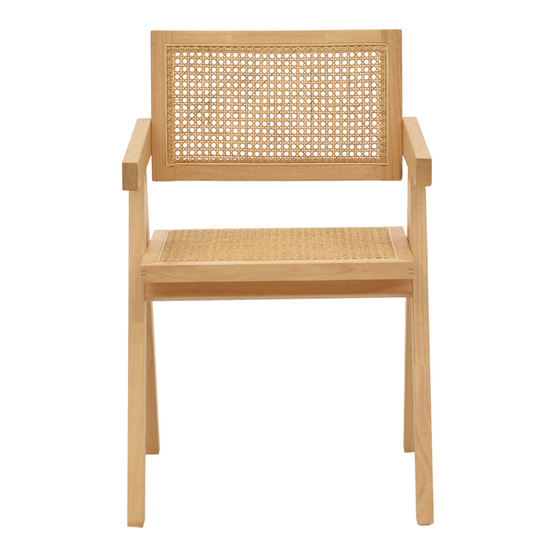 Πολυθρόνα Winslow pakoworld φυσικό rubberwood 52x59x79εκ 5