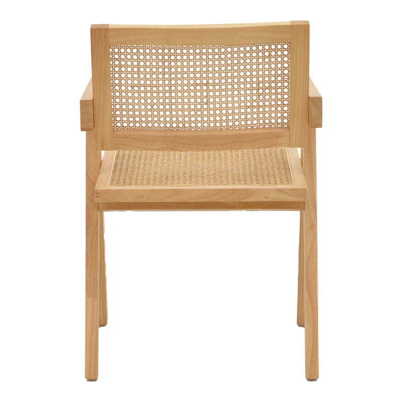 Πολυθρόνα Winslow pakoworld φυσικό rubberwood 52x59x79εκ 6