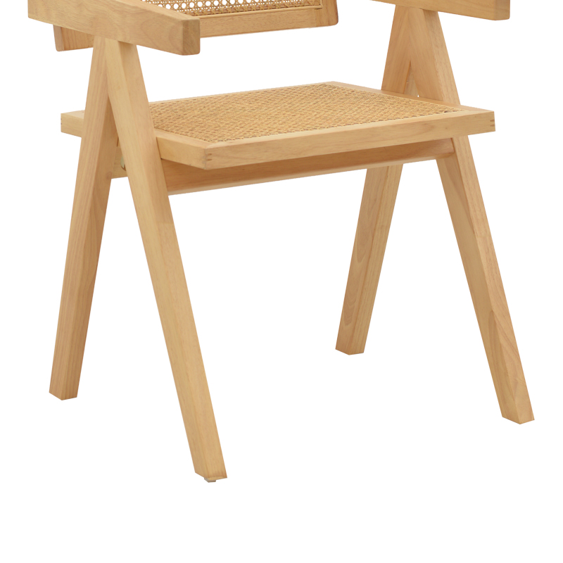 Πολυθρόνα Winslow pakoworld φυσικό rubberwood 52x59x79εκ 9