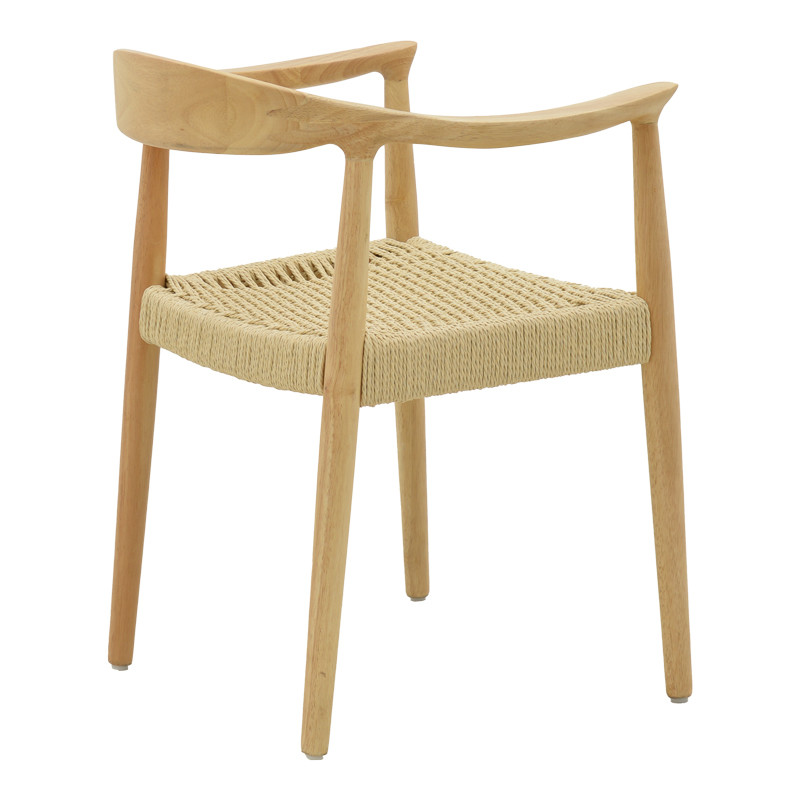 Πολυθρόνα Juvan pakoworld φυσικό rubberwood 64x53x77εκ 4