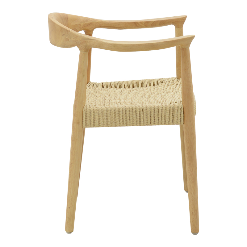 Πολυθρόνα Juvan pakoworld φυσικό rubberwood 64x53x77εκ 5