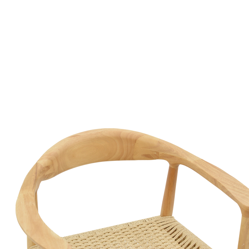 Πολυθρόνα Juvan pakoworld φυσικό rubberwood 64x53x77εκ 8