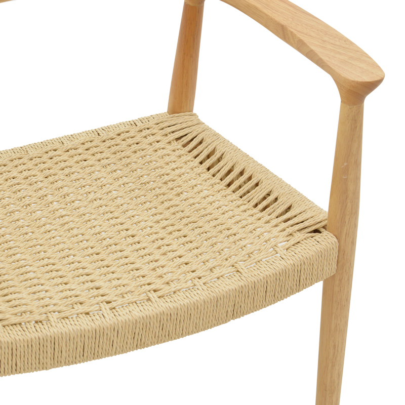 Πολυθρόνα Juvan pakoworld φυσικό rubberwood 64x53x77εκ 9