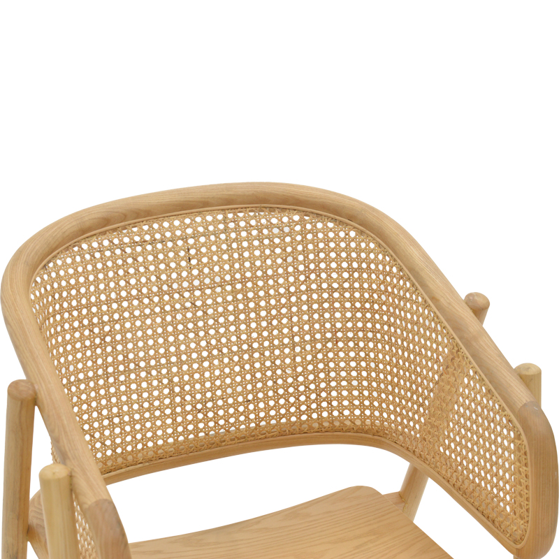 Πολυθρόνα Wenzy pakoworld φυσικό Rattan - μασίφ ξύλο toon 58x58x82εκ 8