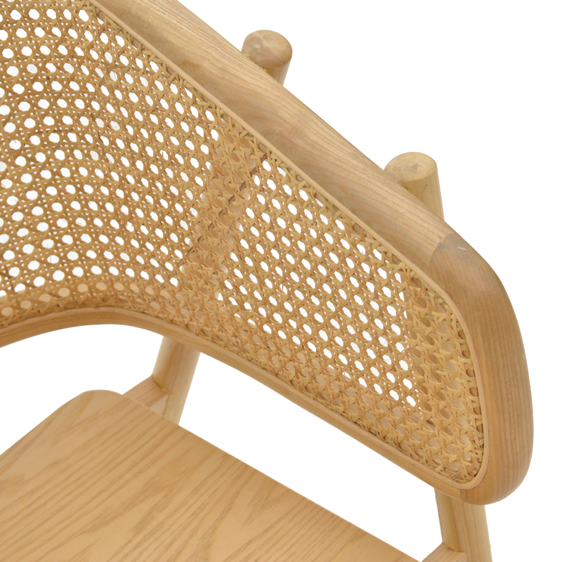 Πολυθρόνα Wenzy pakoworld φυσικό Rattan - μασίφ ξύλο toon 58x58x82εκ 9