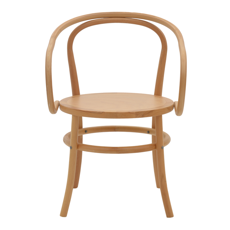 Πολυθρόνα Verfie pakoworld φυσικό ξύλο οξιάς 55x50x83εκ 6