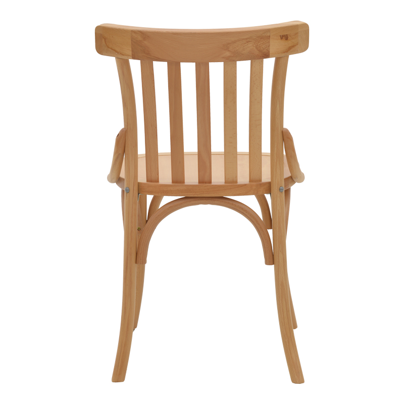 Καρέκλα Flisbie pakoworld φυσικό ξύλο οξιάς 46x48x86εκ 5