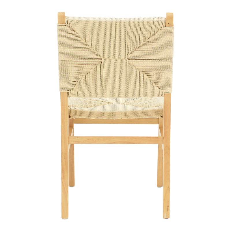 Καρέκλα Arten pakoworld σχοινί-rubberwood σε φυσική απόχρωση 60x55x85εκ 5