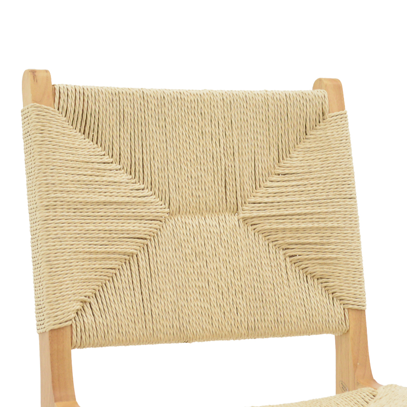 Καρέκλα Arten pakoworld σχοινί-rubberwood σε φυσική απόχρωση 60x55x85εκ 6