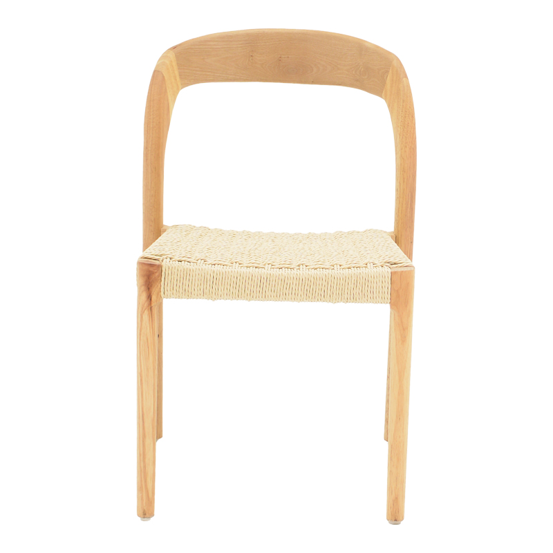Καρέκλα Tavrine pakoworld σχοινί-rubberwood σε φυσική απόχρωση 47x59x78εκ 4