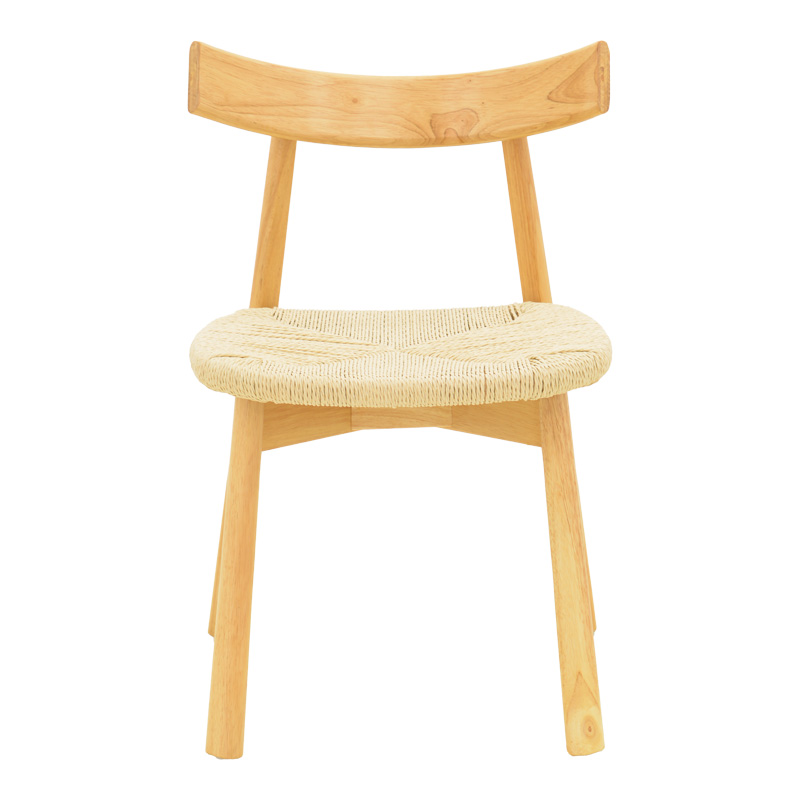 Καρέκλα Clareta pakoworld rubberwood-σχοινί σε φυσική απόχρωση 53x55x79εκ 5