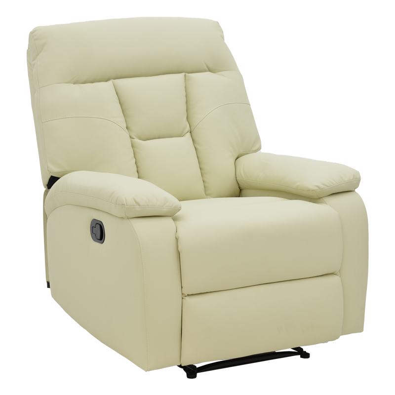 Πολυθρόνα relax Terpsi pakoworld κρεμ PU 80x94x100εκ 1