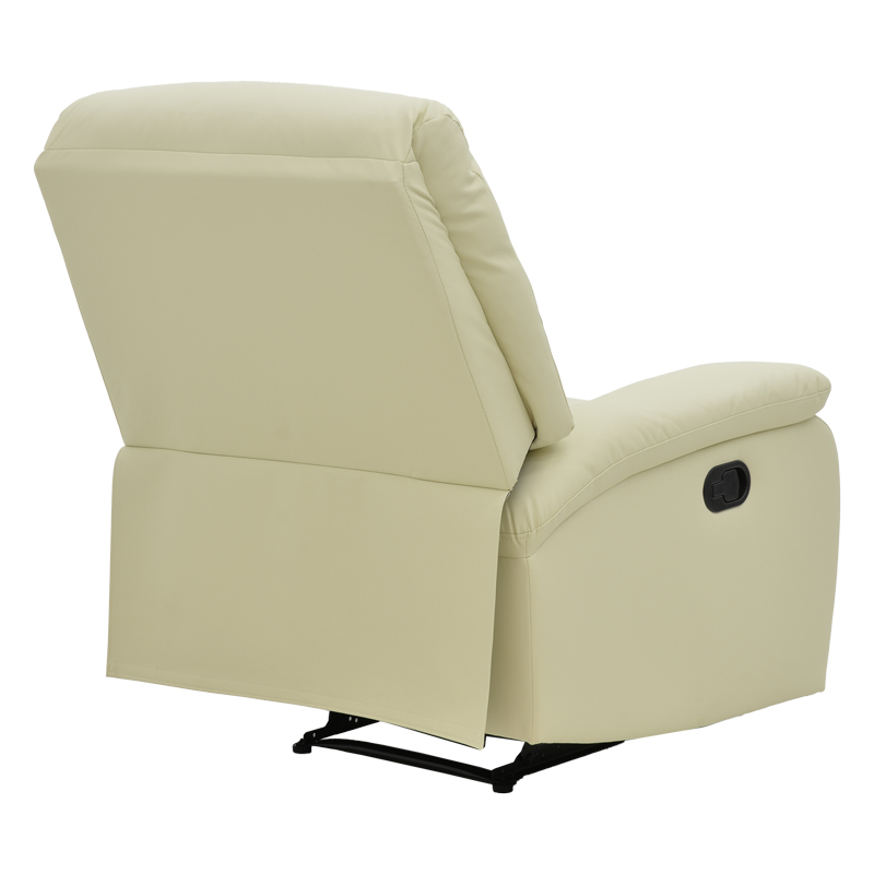 Πολυθρόνα relax Terpsi pakoworld κρεμ PU 80x94x100εκ 2
