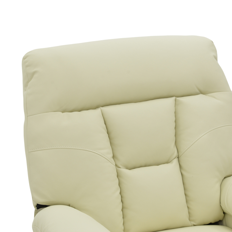 Πολυθρόνα relax Terpsi pakoworld κρεμ PU 80x94x100εκ 6
