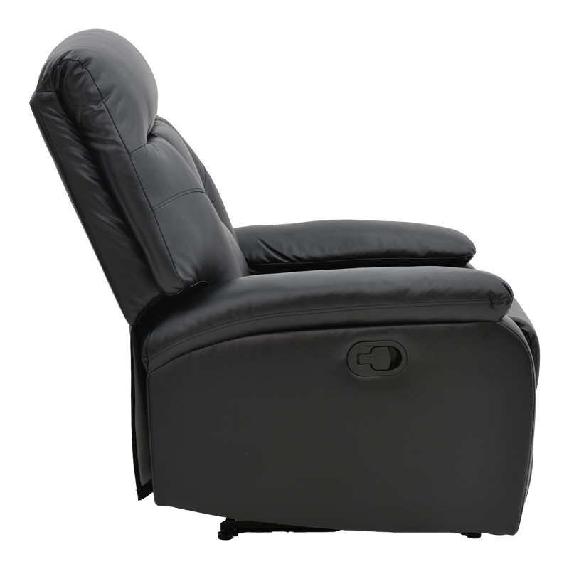 Πολυθρόνα relax με μηχανισμό massage Terpsi pakoworld μαύρο PU 80x94x102εκ 4