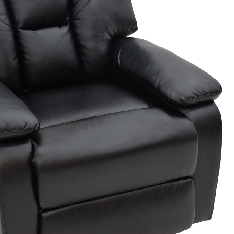 Πολυθρόνα relax με μηχανισμό massage Terpsi pakoworld μαύρο PU 80x94x102εκ 6