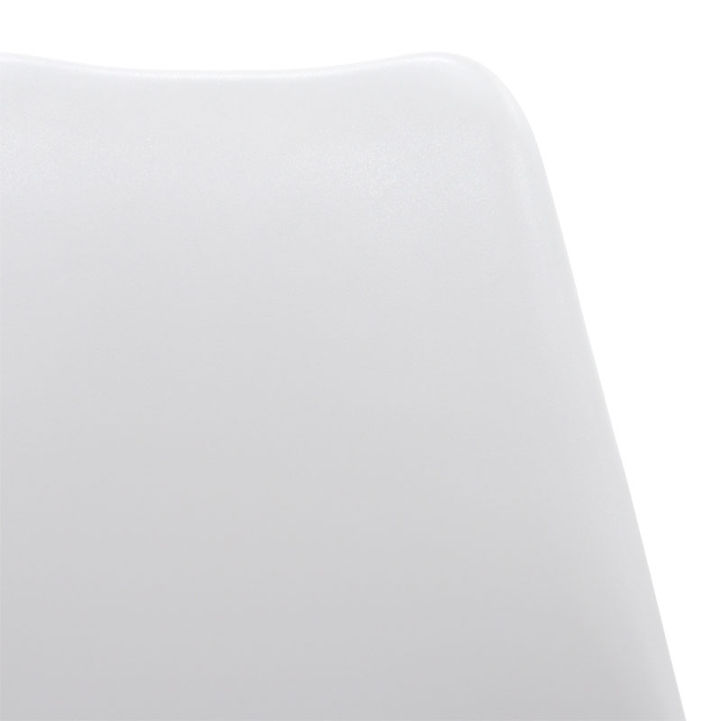 Καρέκλα Gaston pakoworld PP-PU λευκό-φυσικό πόδι 48x55x83εκ 5