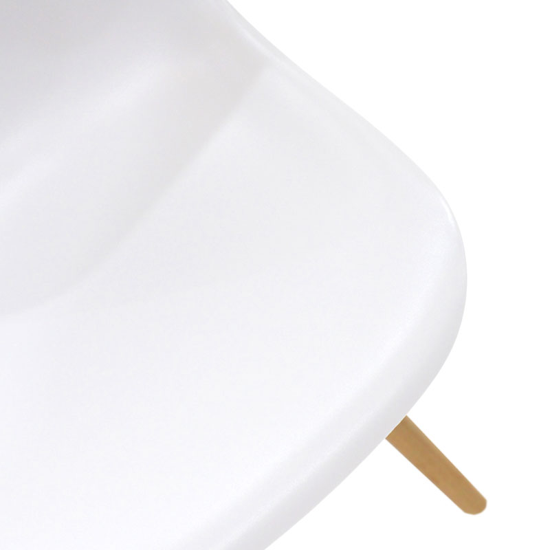 Καρέκλα Julita pakoworld PP λευκό-φυσικό πόδι 46x50x82εκ 7