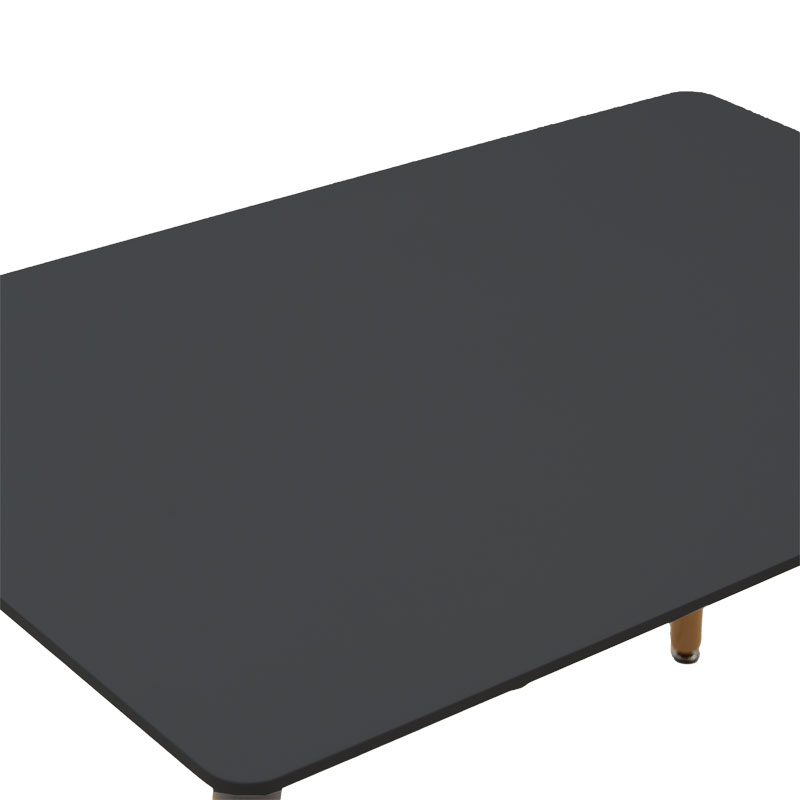 Τραπέζι Natali pakoworld MDF μαύρο-πόδια φυσικό 120x80x76εκ 3