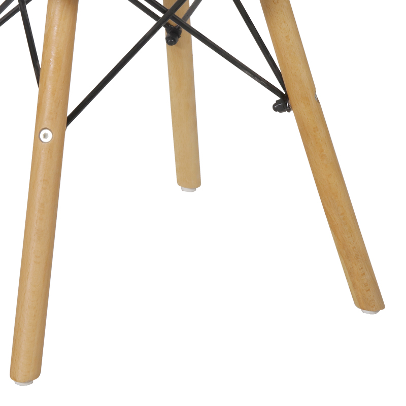 Τραπέζι Julita παιδικό pakoworld λευκό mdf και ξύλο οξιάς σε φυσική απόχρωση Φ60x51εκ 4