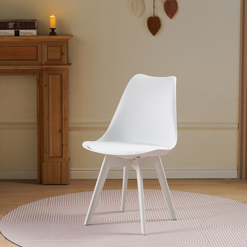 Καρέκλα Gaston I pakoworld PP-PU σε λευκή απόχρωση 48.5x53.5x81.5εκ 2