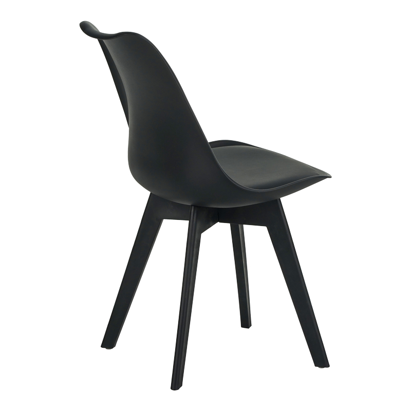 Καρέκλα Gaston I pakoworld PP-PU σε μαύρη απόχρωση 48.5x53.5x81.5εκ 3