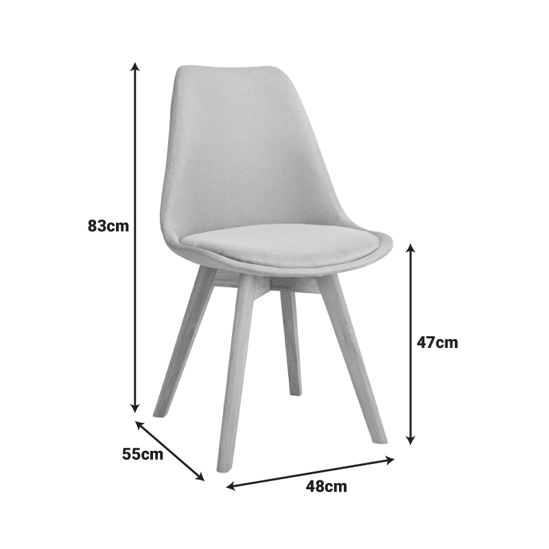 Καρέκλα Gaston I pakoworld PP-PU σε μέντα απόχρωση 48.5x53.5x81.5εκ 6