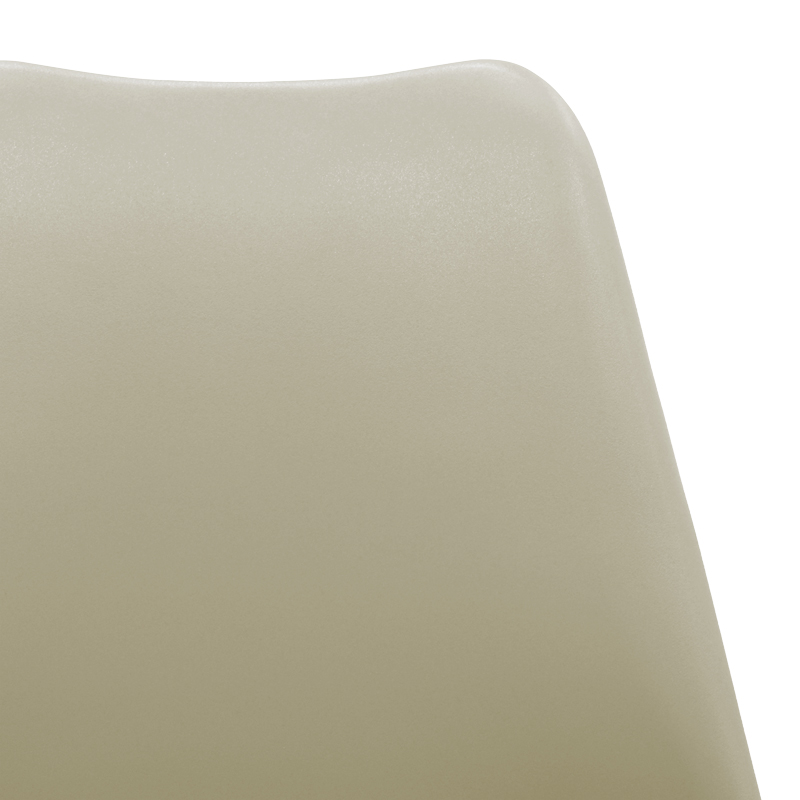 Καρέκλα Gaston pakoworld pp-pu σε cappuccino απόχρωση με ξύλινο πόδι σε φυσική απόχρωση 48.5x53.5x83εκ 5